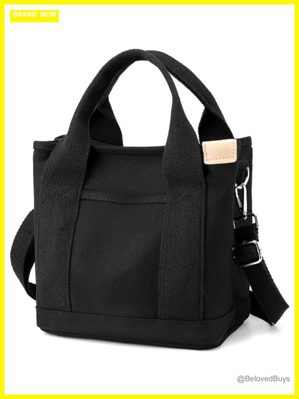 Canvas Tote Bag with Zipper Crossbody Shoulder Satchel Hobo